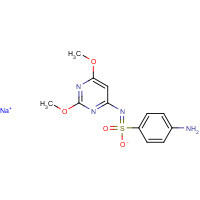 1037-50-9 Sulfadimethoxine sodium salt chemical structure