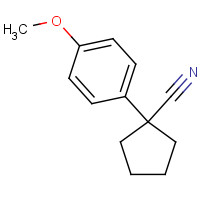 1206-15-1 1-(4-METHOXYPHENYL)-1-CYCLOPENTANECARBONITRILE chemical structure