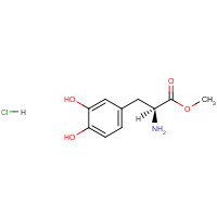 1421-65-4 L-3,4-DIHYDROXYPHENYLALANINE METHYL ESTER HYDROCHLORIDE chemical structure
