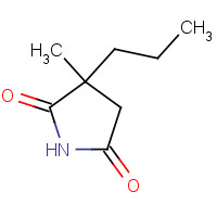 1497-19-4 ALPHA-METHYL-ALPHA-PROPYLSUCCINIMIDE chemical structure