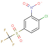 1550-27-2 1-CHLORO-2-NITRO-4-TRIFLUOROMETHANESULFONYL-BENZENE chemical structure