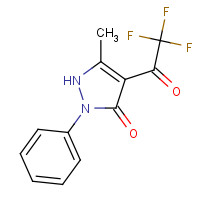 1691-93-6 4-TRIFLUOROACETYL-3-METHYL-1-PHENYL-5-PYRAZOLONE chemical structure