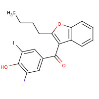 1951-26-4 2-Butyl-3-(3,5-Diiodo-4-hydroxy benzoyl) benzofuran chemical structure