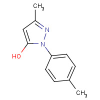 2046-03-9 3-METHYL-1-(4-METHYLPHENYL)-1H-PYRAZOL-5-OL chemical structure
