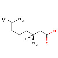 2111-53-7 (S)-(-)-3,7-DIMETHYL-6-OCTENOIC ACID chemical structure