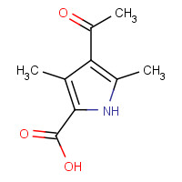 2386-28-9 4-ACETYL-3,5-DIMETHYL-1H-PYRROLE-2-CARBOXYLIC ACID chemical structure