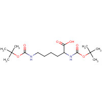 2483-46-7 (S)-2,6-Bis-tert-butoxycarbonylaminohexanoic acid chemical structure