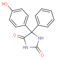 2784-27-2 5-(4-HYDROXYPHENYL)-5-PHENYLHYDANTOIN chemical structure