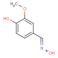 2874-33-1 3-METHOXY-4-HYDROXY BENZALDEHYDE OXIME chemical structure