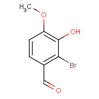 2973-58-2 2-BROMO-3-HYDROXY-4-METHOXYBENZALDEHYDE chemical structure
