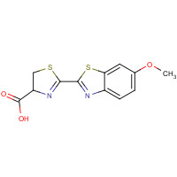 3022-11-5 4,5-DIHYDRO-2-[6-METHOXY-2-BENZOTHIAZOLYL]-4-THIAZOLINECARBOXYLIC ACID SODIUM SALT chemical structure