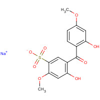 3121-60-6 2,2'-DIHYDROXY-4,4'-DIMETHOXY-5-SULFOBENZOPHENONE SODIUM SALT chemical structure
