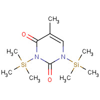 3444-09-5 (5-METHYL-1,3-BIS-TRIMETHYLSILYL)-2,4-(1H,3H-PYRIMIDINEDIONE) chemical structure