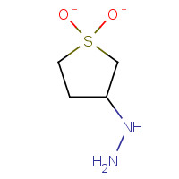 3448-12-2 (1,1-DIOXIDOTETRAHYDROTHIEN-3-YL)HYDRAZINE chemical structure