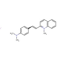 3915-61-5 1-METHYL-2-P-DIMETHYLAMINO-STYRYL-QUINOLINIUM-IODIDE chemical structure