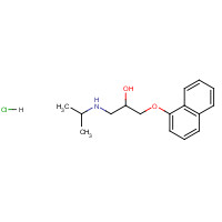 4199-10-4 (S)-(-)-PROPRANOLOL HYDROCHLORIDE chemical structure