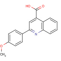 4364-02-7 2-(4-METHOXY-PHENYL)-QUINOLINE-4-CARBOXYLIC ACID chemical structure