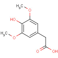 4385-56-2 3,5-DIMETHOXY-4-HYDROXYPHENYLACETIC ACID chemical structure