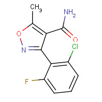 4415-11-6 3-(2-CHLORO-6-FLUOROPHENYL)-5-METHYLISOXAZOLE-4-CARBOXAMIDE chemical structure
