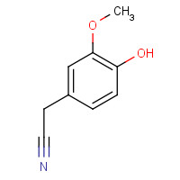 4468-59-1 4-HYDROXY-3-METHOXYPHENYLACETONITRILE chemical structure