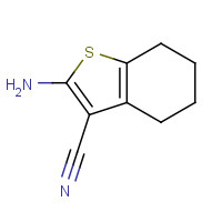 4651-91-6 2-AMINO-4,5,6,7-TETRAHYDRO-1-BENZOTHIOPHENE-3-CARBONITRILE chemical structure