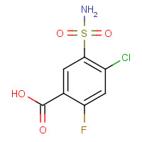 4793-22-0 4-Chloro-2-fluoro-5-sulfamylbenzoic acid chemical structure