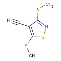 4886-13-9 3,5-BIS(METHYLTHIO)ISOTHIAZOLE-4-CARBONITRILE chemical structure