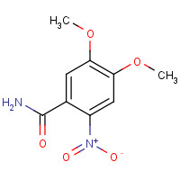 4959-60-8 3,4-DIMETHOXY-6-NITROBENZAMIDE chemical structure