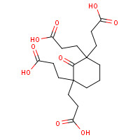 5107-67-5 2-OXO-1,1,3,3-CYCLOHEXANETETRAPROPIONIC ACID chemical structure
