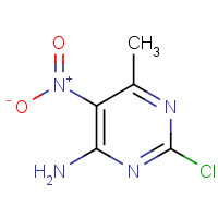5453-06-5 4-AMINO-2-CHLORO-6-METHYL-5-NITROPYRIMIDINE chemical structure