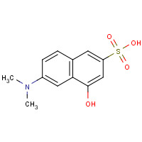 6259-50-3 6-DIMETHYLAMINO-4-HYDROXY-2-NAPHTHALENESULFONIC ACID chemical structure