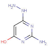 6298-85-7 2-AMINO-4-HYDROXY-6-HYDRAZINOPYRIMIDINE chemical structure