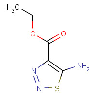 6440-02-4 5-AMINO-1,2,3-THIADIAZOLE-4-CARBOXYLIC ACID ETHYL ESTER chemical structure