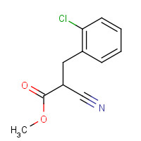 7346-46-5 METHYL 2-CHLORO-ALPHA-CYANOHYDROCINNAMATE chemical structure