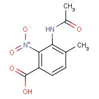 7356-52-7 2-NITRO-3-ACETYLAMINO-4-METHYLBENZOIC ACID chemical structure