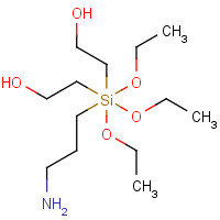 7538-44-5 BIS(2-HYDROXYETHYL)-3-AMINOPROPYLTRIETHOXYSILANE chemical structure
