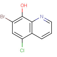 7640-33-7 7-BROMO-5-CHLORO-8-HYDROXYQUINOLINE chemical structure