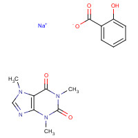 8002-85-5 CAFFEINE SODIUM SALICYLATE chemical structure