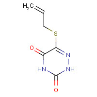 10237-48-6 5-ALLYLMERCAPTO-6-AZAURACIL chemical structure