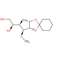 13322-87-7 1,2-O-CYCLOHEXYLIDENE-3-O-METHYL-ALPHA-D-GLUCOFURANOSE chemical structure