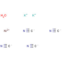 14323-41-2 POTASSIUM TETRACYANONICKELATE(II) HYDRATE chemical structure