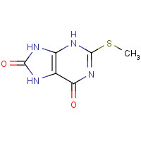 14443-37-9 6,8-DIHYDROXY-2-METHYLMERCAPTOPURINE chemical structure
