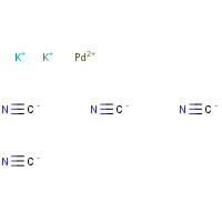14516-46-2 POTASSIUM TETRACYANOPALLADATE(II) TRIHYDRATE chemical structure