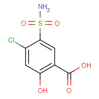 14556-98-0 4-Chloro-2-hydroxy-5-sulfamoylbenzoic acid chemical structure