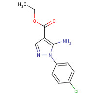 14678-87-6 5-AMINO-1-(4-CHLORO-PHENYL)-1H-PYRAZOLE-4-CARBOXYLIC ACID ETHYL ESTER chemical structure