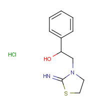 15591-41-0 2-IMINO-ALPHA-PHENYL-3-THIAZOLIDINEETHANOL HYDROCHLORIDE chemical structure