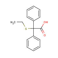 16036-85-4 2-ETHYLTHIO-2,2-DIPHENYLACETIC ACID chemical structure