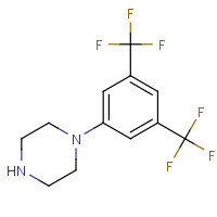 16172-96-6 1-(3,5-BISTRIFLUOROMETHYLPHENYL)-PIPERAZINE chemical structure
