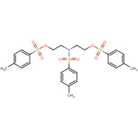 16695-22-0 N,N-BIS[2-(P-TOLYLSULFONYLOXY)ETHYL]-P-TOLUENESULFONAMIDE chemical structure