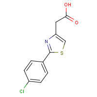 17969-20-9 2-[2-(4-CHLOROPHENYL)-1,3-THIAZOL-4-YL]ACETIC ACID chemical structure
